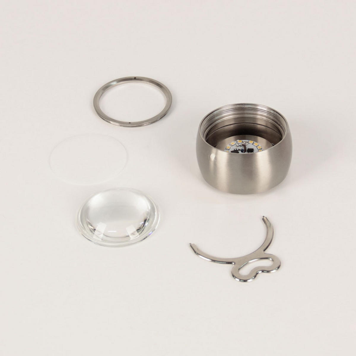 LED-DECKENLEUCHTE Beam Alu-Gebürstet - Alufarben, Metall (8/8/6cm) - s.luce