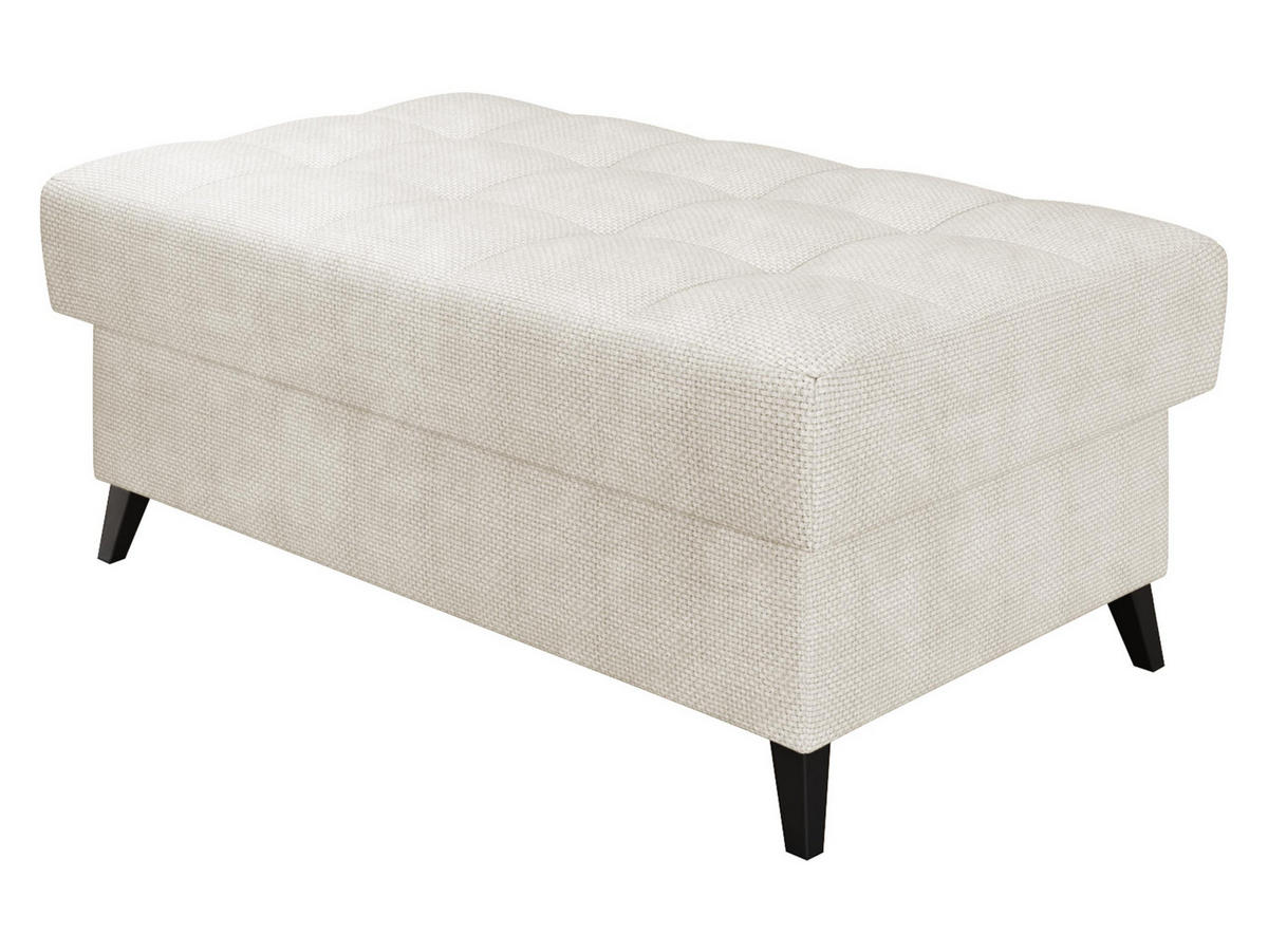 POLSTERHOCKER Nord - Schwarz/Cappuccino, Holz/Textil (106/44/67cm) - MIRJAN24