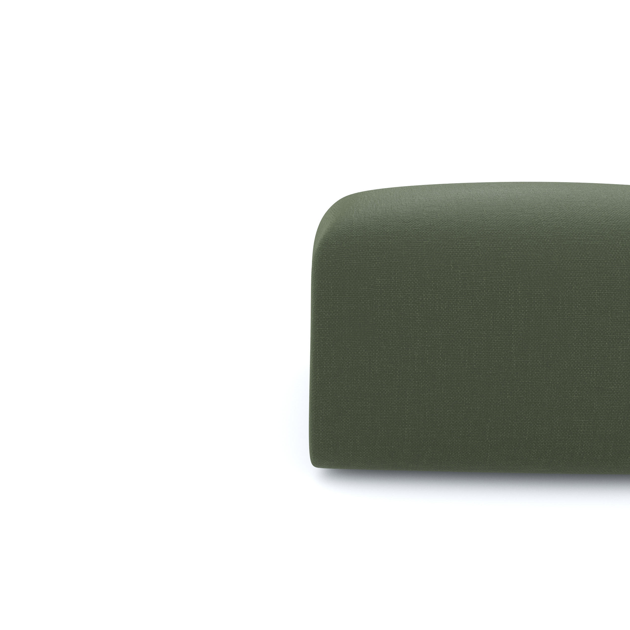 Thumbnail - Sia Home Hocker, Olivgrün, Textil, 1-Sitzer, 75x45x75 cm, Wohnzimmer, Hocker, Poufs