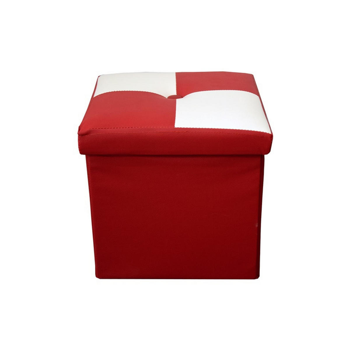 FUSSHOCKER Weiß 30/30/30 cm - Weiß, Textil (30/30/30cm) - Mobili Rebecca