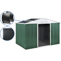 METALL-GARTENHAUS rosas Grün - Grün, Metall (267/165/245cm) - Habitat Garten