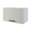 KLAPPHÄNGESCHRANK Kvantum W4B/60-AV Vanille Matt / Weiß Matt 60 / 32,5 / 36cm - Creme/Weiß, Holz/Holzwerkstoff (60/36/32.5cm) - Feldmann-Wohnen