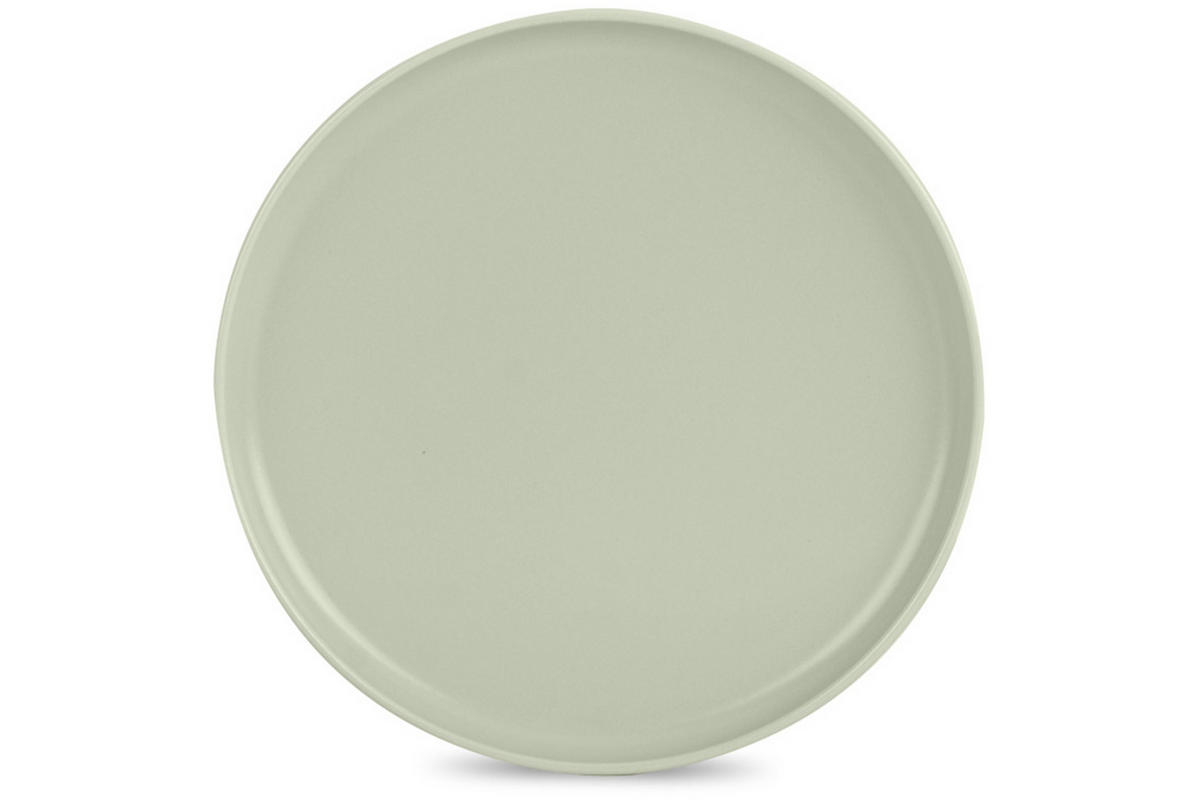 TELLER-SET VICTO 6-tlg Speiseteller, matt beige/grün/grau - Creme, Keramik (27cm) - KONSIMO®