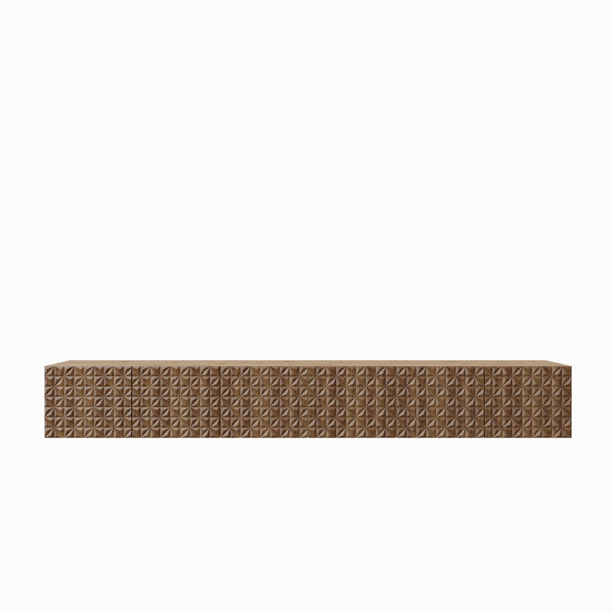 TV-SCHRANK Cali 300 cm, sechstürig, artisan, catania - Eiche Artisan/Braun, Kunststoff (300/41/40cm) - Margaret Hadas24
