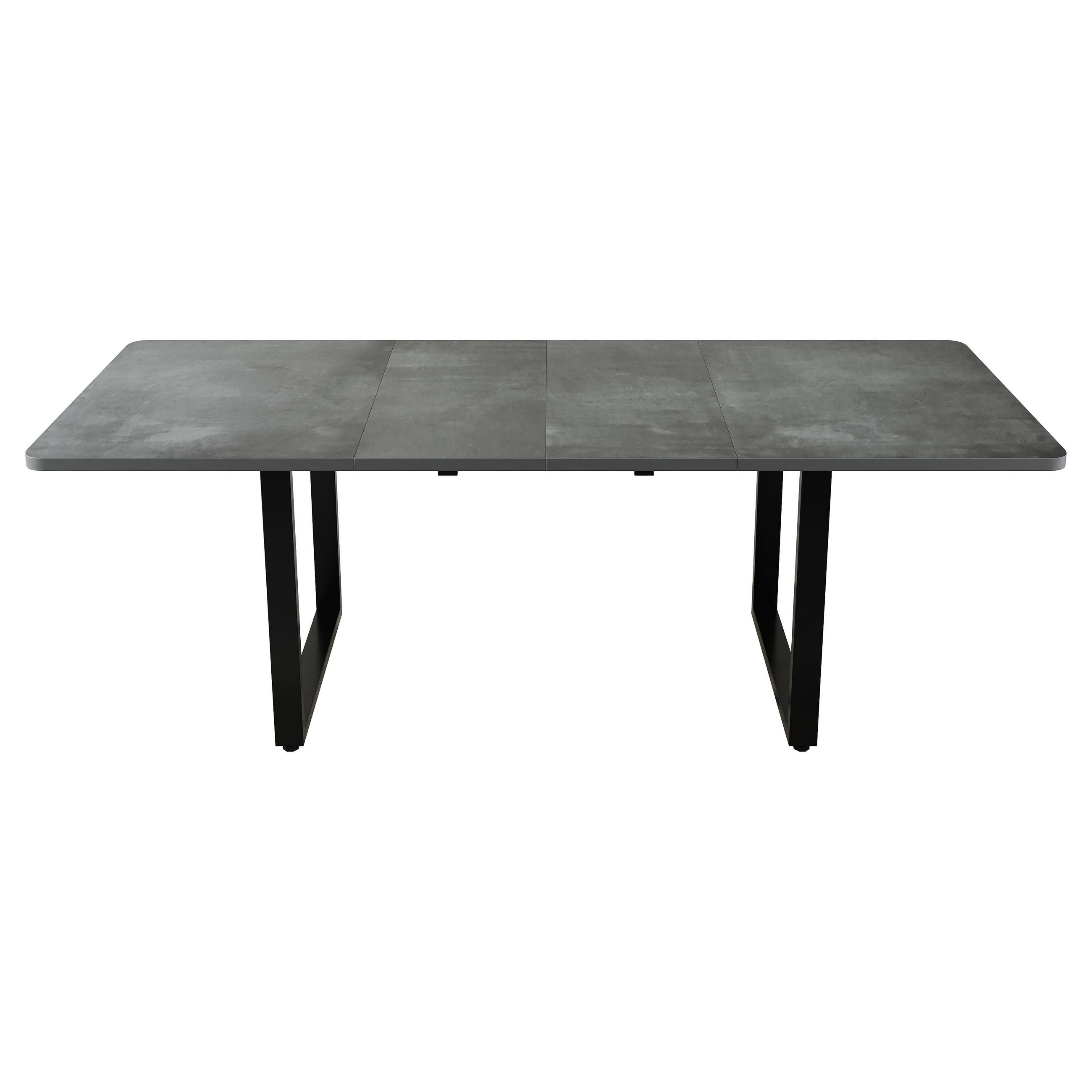 ESSTISCH 140–220/80/75 cm, Grau - Grau, Holzwerkstoff (220/80/75cm)