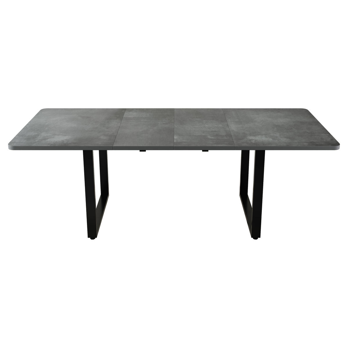 ESSTISCH ausziehbar 140-220/80 cm DE-39776 Grau - Grau, Holzwerkstoff (80/220/75cm) - ComfortXL