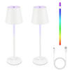LED-TISCHLEUCHTE Kassel(2er-set) 11/11/37.5 cm - Weiß, Metall (11/11/37.5cm) - Nettlife