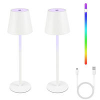 LED-TISCHLEUCHTE Kassel(2er-set) 11/11/37.5 cm - Weiß, Metall (11/11/37.5cm) - Nettlife