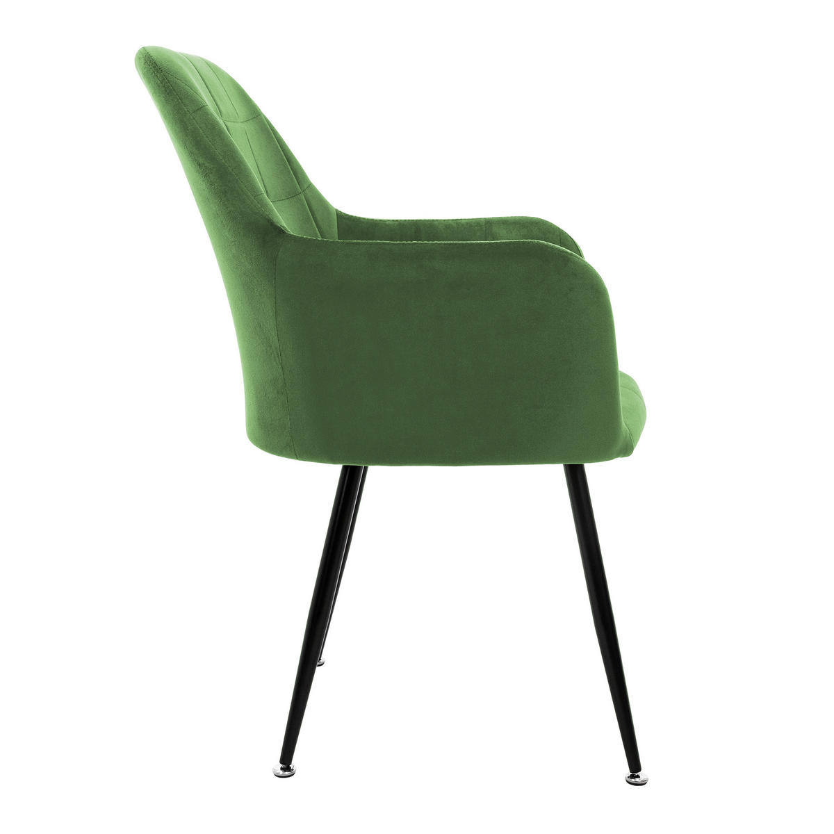 ESSZIMMERSTUHL Samt Hellgrün 4er Set - Grün, Textil (60/84/58cm) - ML-DESIGN