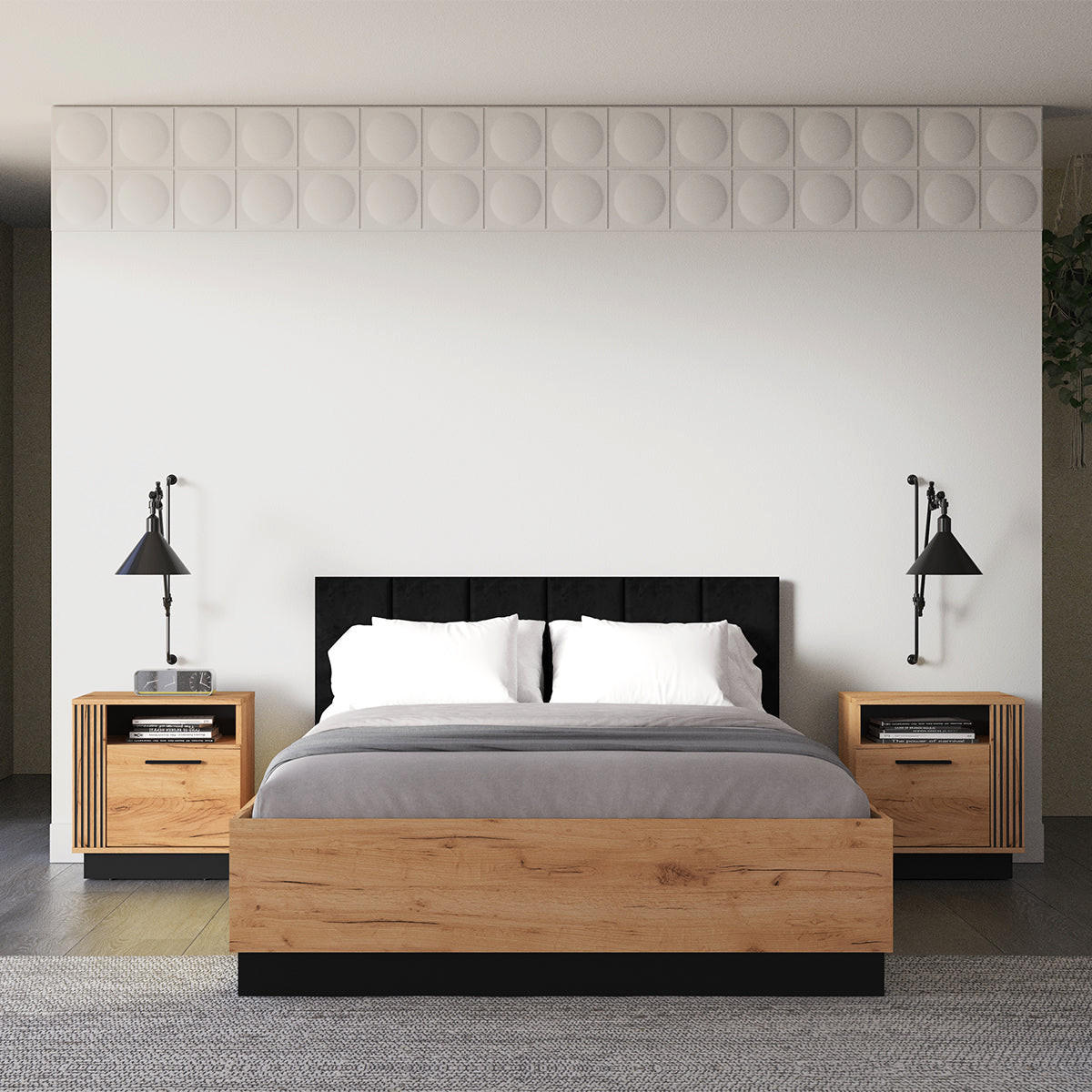 BOXBETT 140/200 Solal Holz - Braun, Holzwerkstoff (140/200cm) - Petits-meubles