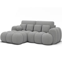 ECKSOFA COVELION L-Form – Schlaffunktion, Bettkasten, Wellenfederung, HR-Kaltschaum, inkl. Kissen, moderner Wohnkomfort - Grau, Kunststoff (260/167cm) - Wohnideebilder