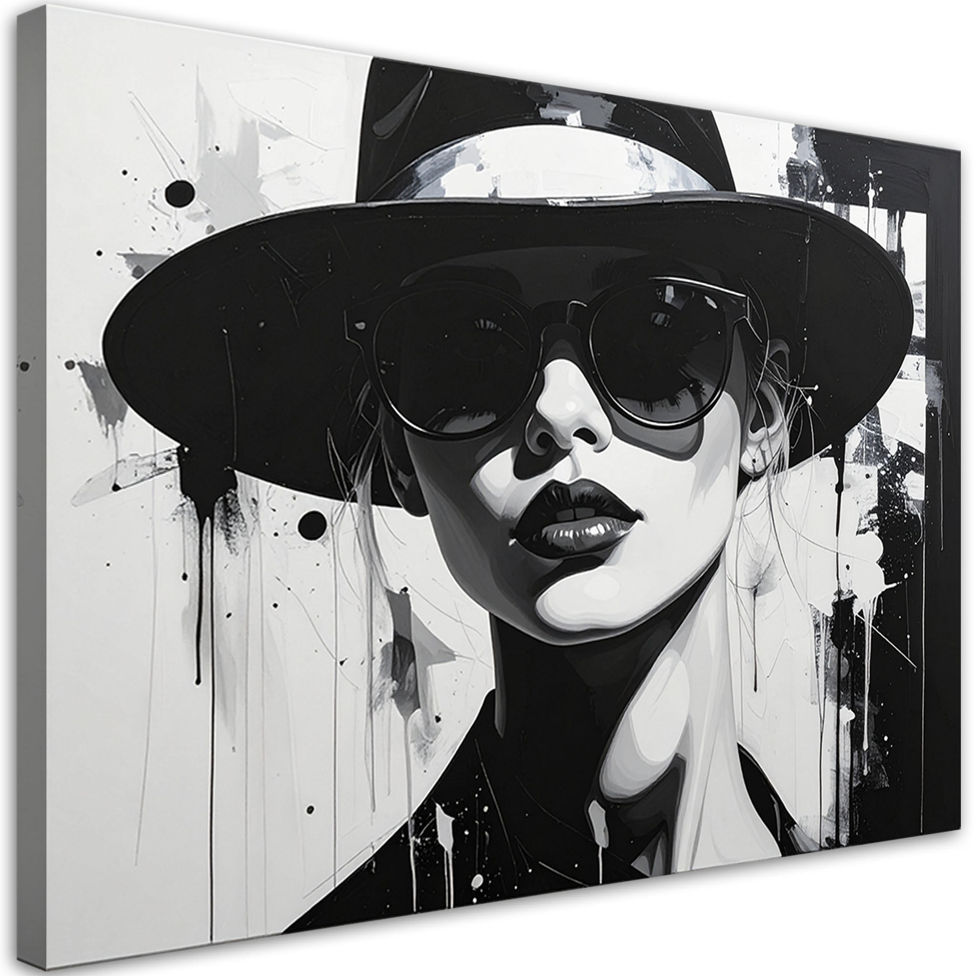 Feeby Bild Schwarz 100x70 cm