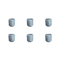 BECHER Cloud 120ml - 6er-Set - Sturmgrau - Grau, Keramik (0.12L) - Björn