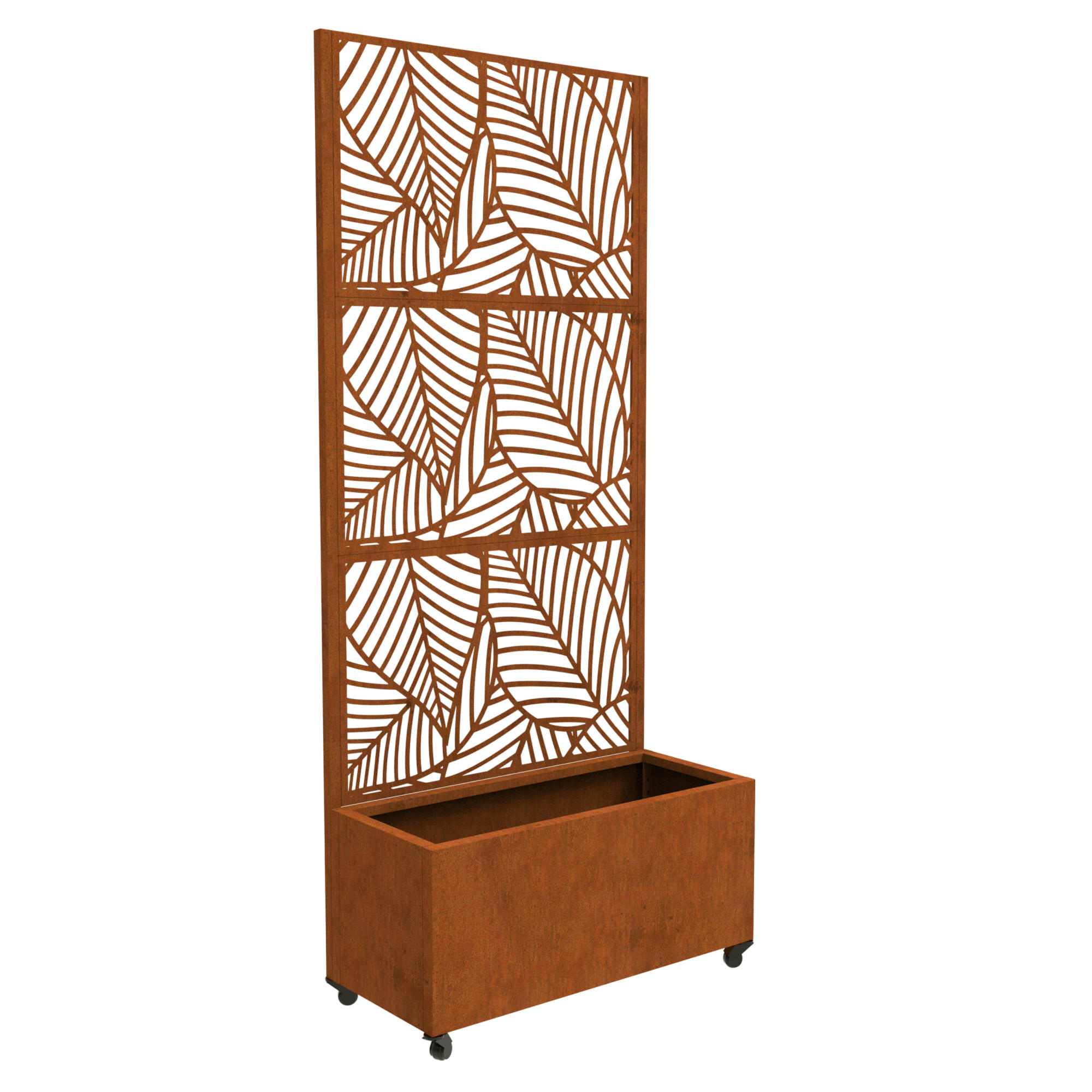GHIVECI PENTRU FLORI Surnskoki - ruginiu, metal (82/190/38cm) - casa.pro