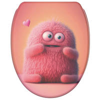 WC-SITZ mit Absenkautomatik & Top Fix Coco - Hellrosa, Holzwerkstoff (37.7/5.5/48cm) - Sanilo