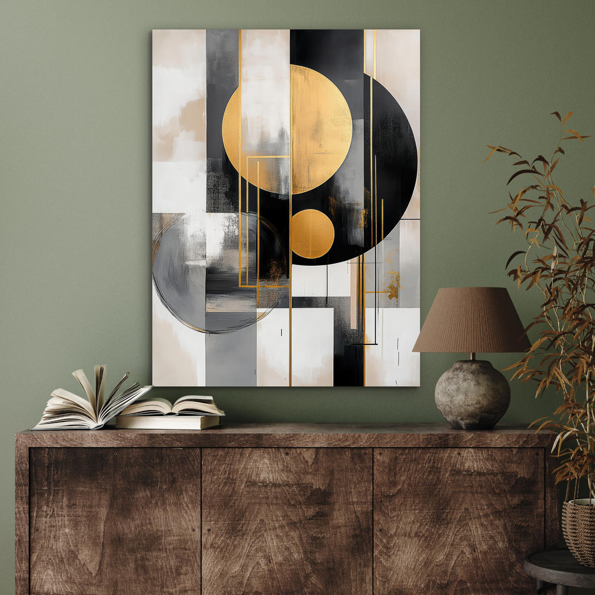 KOVOVÝ OBRAZ Abstraktné - Zlato - Striebro - Tvary - Estetické - Moderné 60x80 cm - zlatá, kov (60/80cm) - MuchoWow
