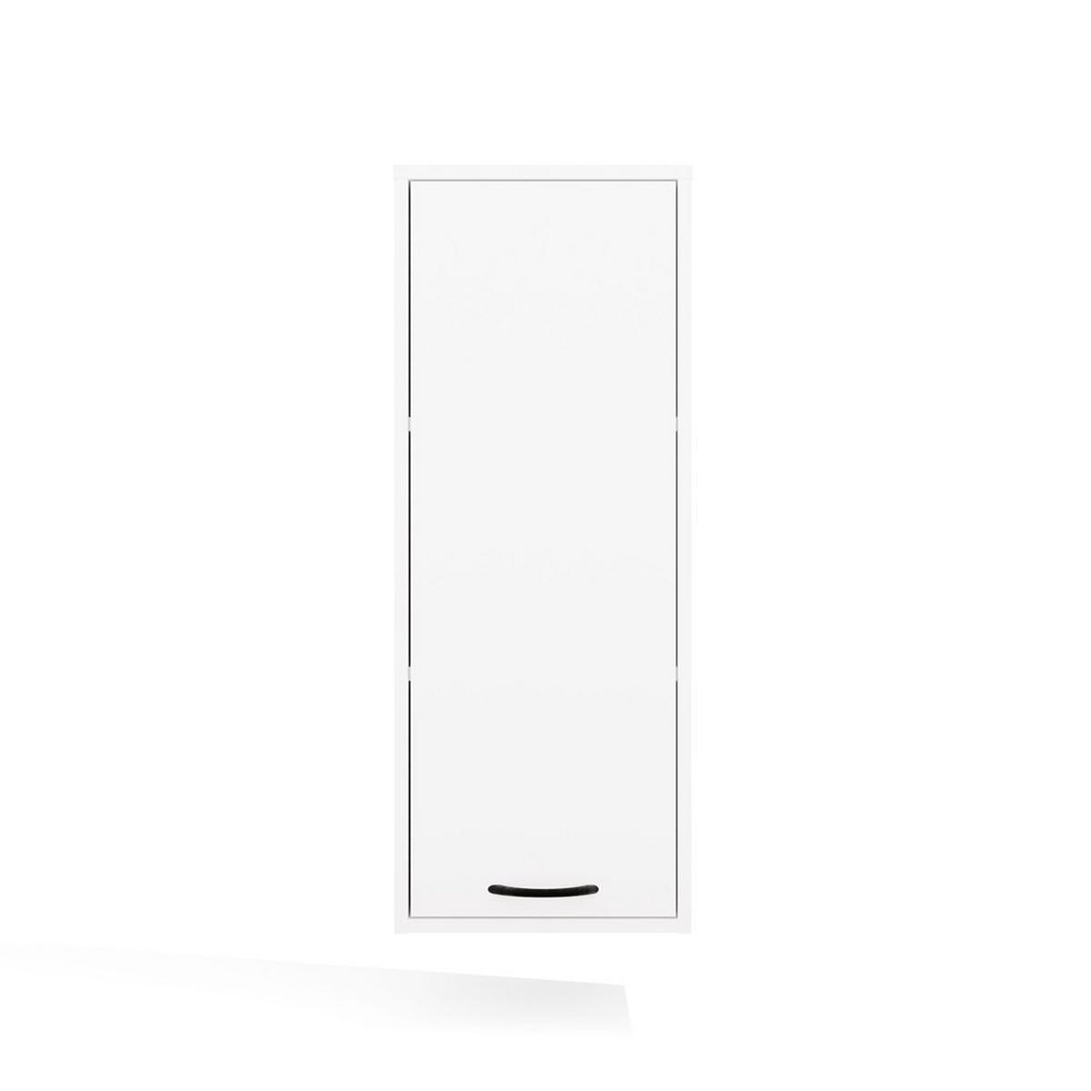 HÄNGENDER Badezimmerschrank NINA W1D Weiß 35 x 67 x 30 cm - Weiß, Holzwerkstoff (35/90/30cm)