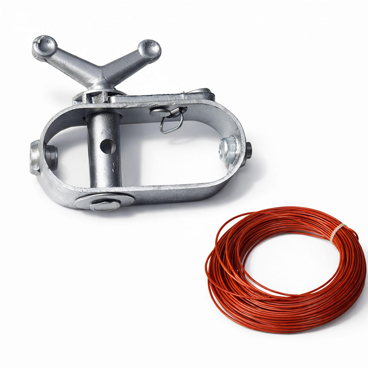 SPANNRATSCHE und Seil für Poolabdeckungen 35 m - Rot, Kunststoff (0.2/350cm) - QUICK STAR