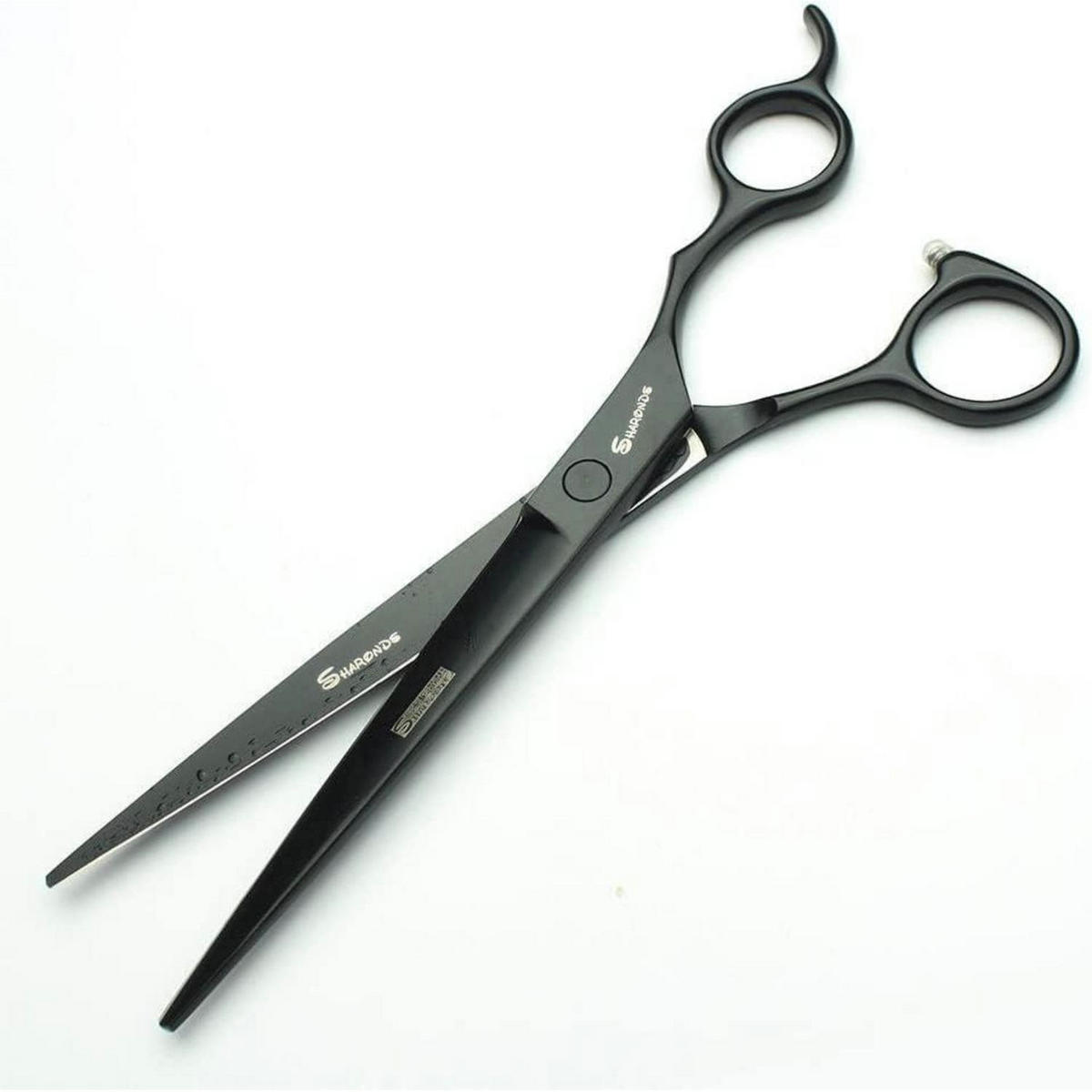 HAARSCHERE Set 7 Zoll Schwarz Edelstahl 2-teiliges Set - Schwarz, Metall (5/1/17.8cm)