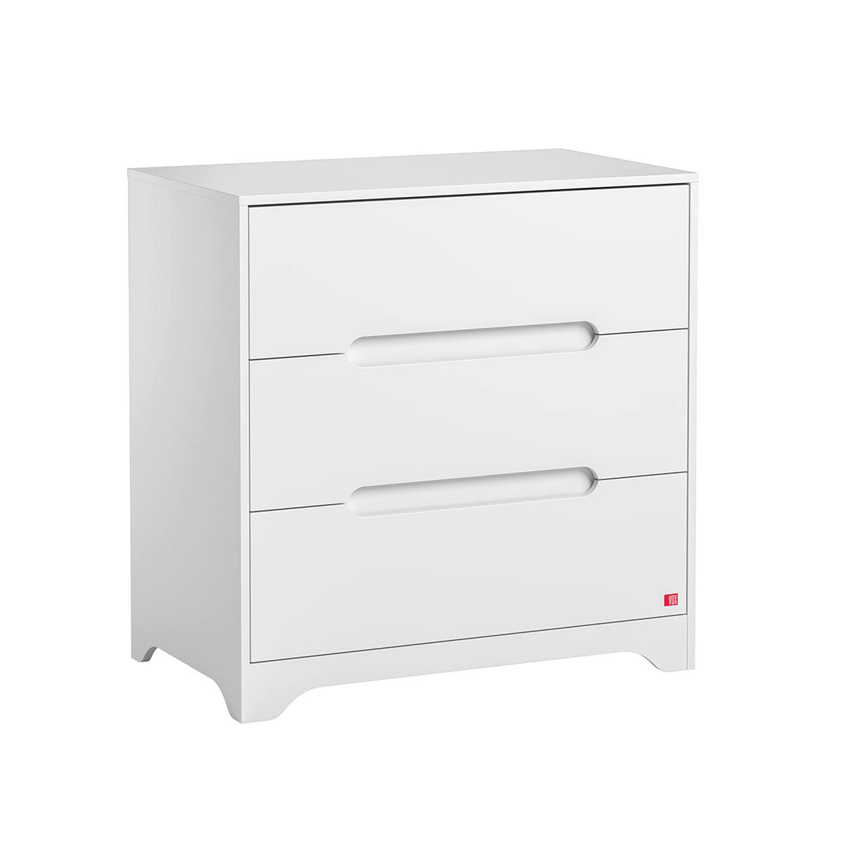 DJEČJA KOMODA Ova Bijeli - bijela, drvni materijal (88.5/89.5/52cm) - Petits-meubles