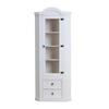 ECKVITRINE weiß - Weiß, Holzwerkstoff (57/200/51cm) - ebuy24