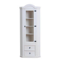 ECKVITRINE weiß - Weiß, Holzwerkstoff (57/200/51cm) - ebuy24
