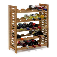 WEINREGAL - Braun, Holz (25/73/63cm) - Relaxdays