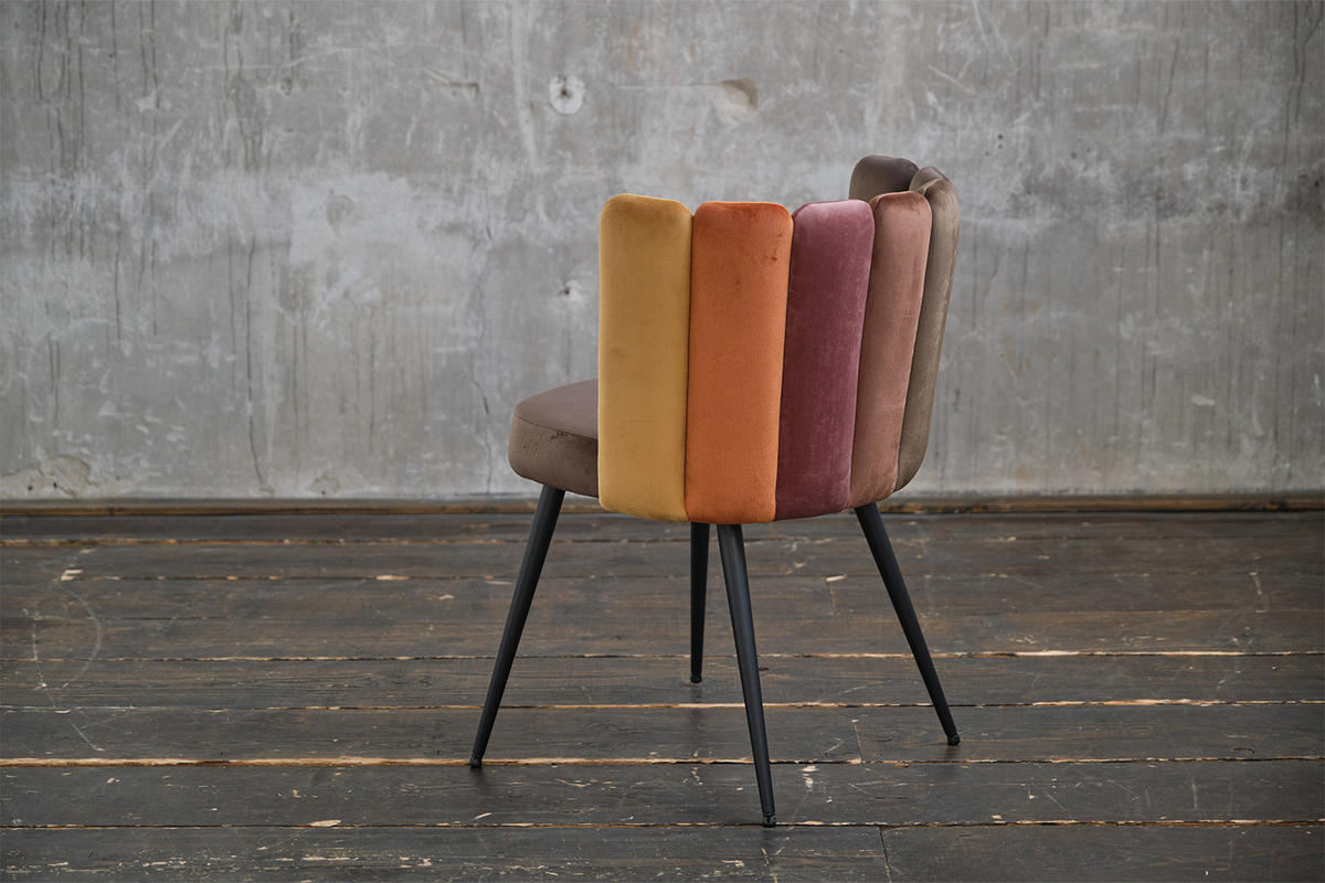 ESSZIMMERSTUHL JADA Braun Velvet (1er-Set) - Dunkelbraun/Braun, Kunststoff/Textil (59/86/55cm) - KAWOLA