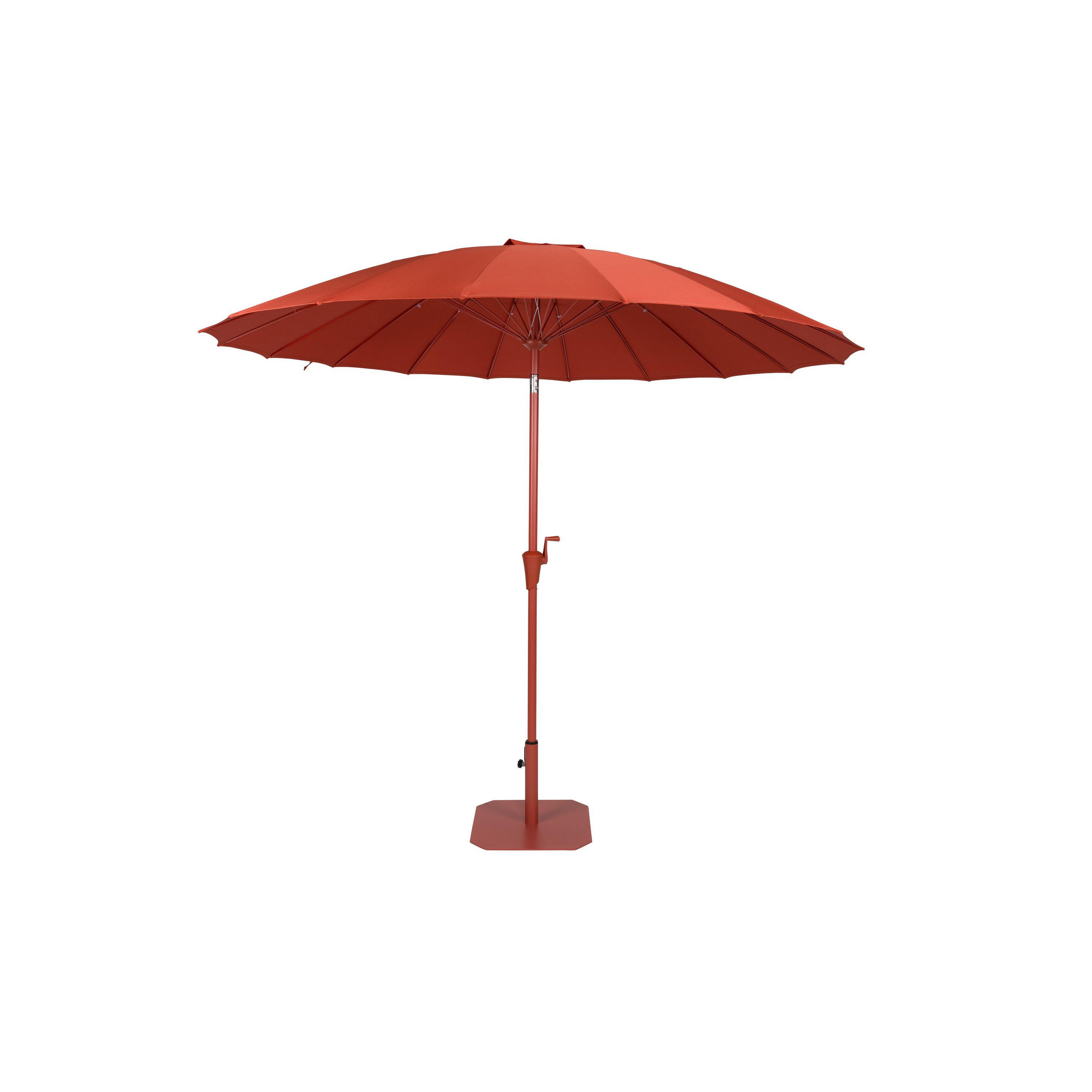 SONNENSCHIRM Sunshine Set Rot - Rot, Kunststoff (250/250cm) - Zuiver