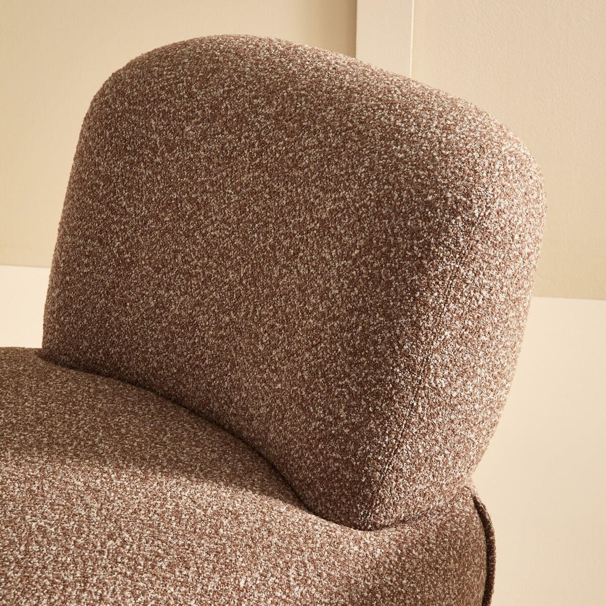 DREHSTUHL aus korallenfarbenem Stoff - 81/92/71 cm - Rot, Textil (81/71/94cm) - Signature