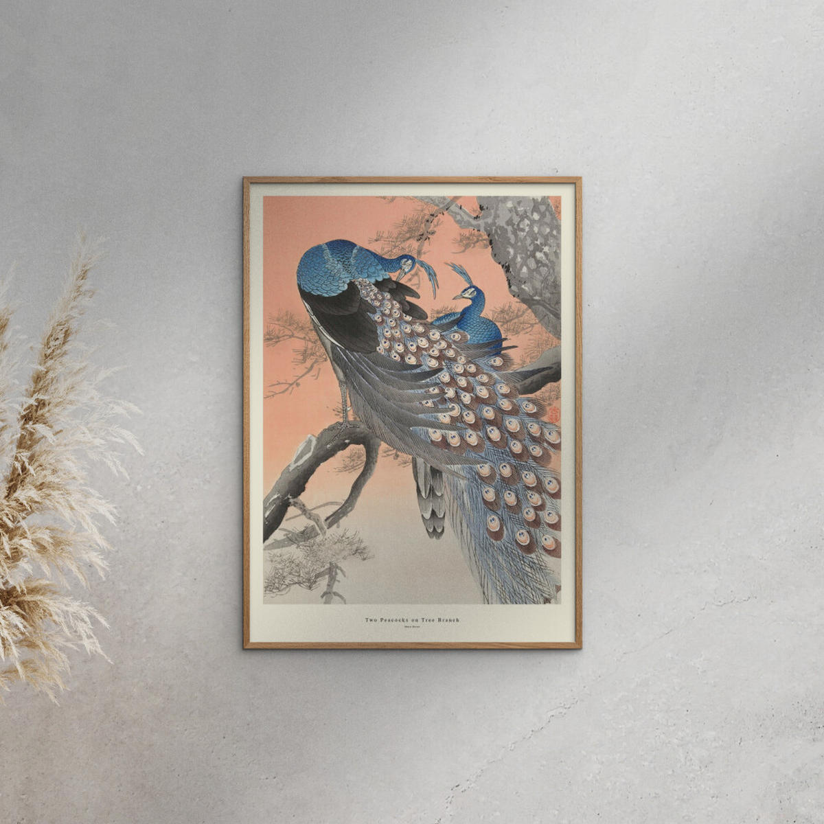 POSTER A.P. Atelier - Two Peacocks on Tree Branch - Multicolor, Papier (70/100/0.1cm) - Poster&Frame