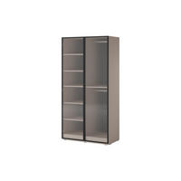 DREHTÜRENSCHRANK ATELIO 101/200/51 cm Modern Kleiderschrank 2-türig Beige - Beige, Holzwerkstoff (101/200/51cm) - MASSENO