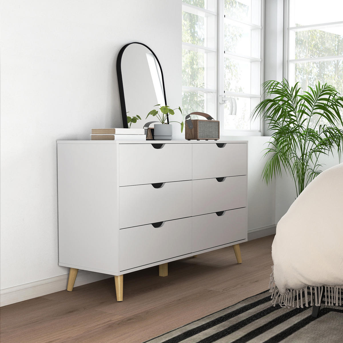 NACHTTISCH Weiß 1 Stück - Weiß, Kunststoff (120/76/40cm) - GiPP