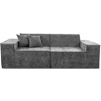 EINZELSOFA lusso Grau - Grau, Textil (100/70/220cm) - Habitat Garten