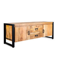 TV Board Britt Mangoholz 150 cm / 45 cm Natur - Naturfarben, Holz (150/55/45cm) - Villa Möbel