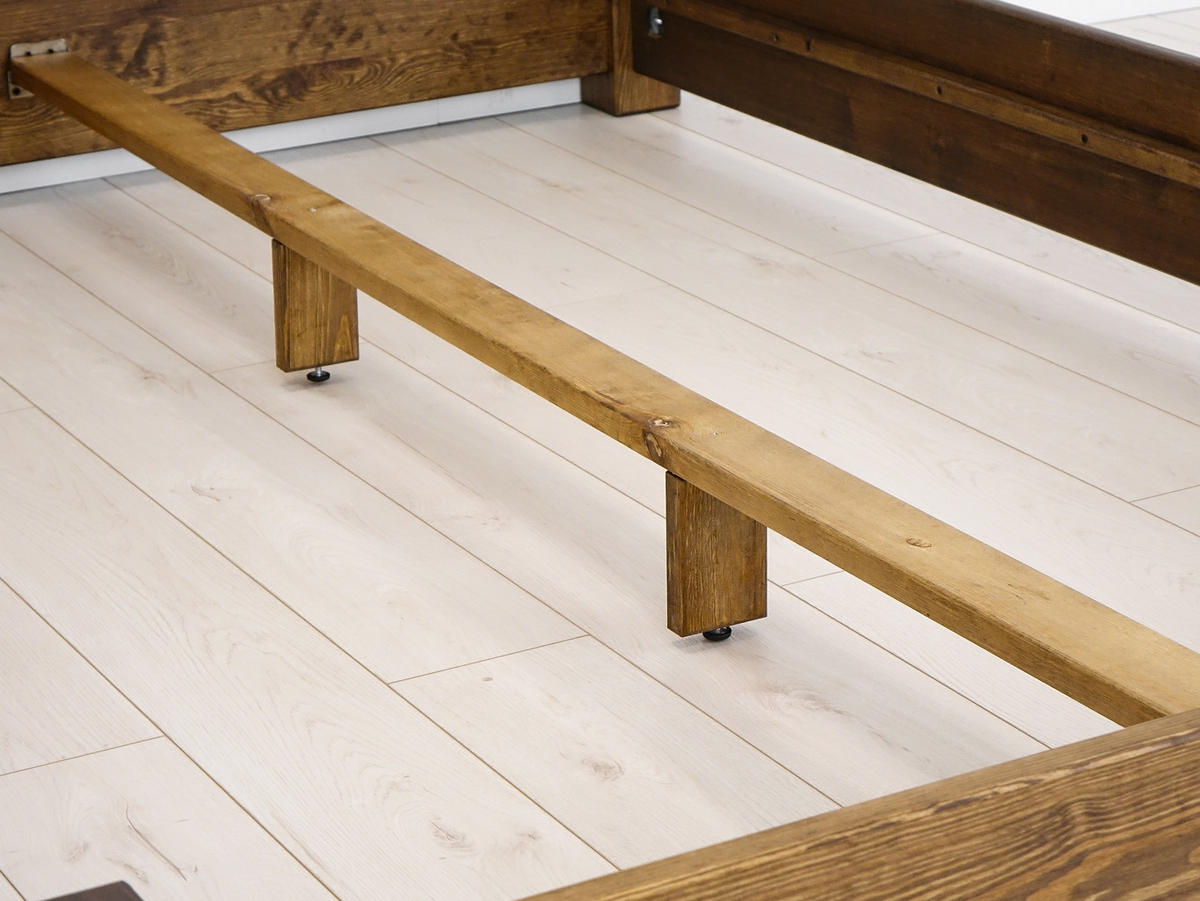BETT aus Massivholz Rustyk Ostrowit II 180x200 - Dunkelbraun, Holz/Holzwerkstoff (180/200cm) - Seart