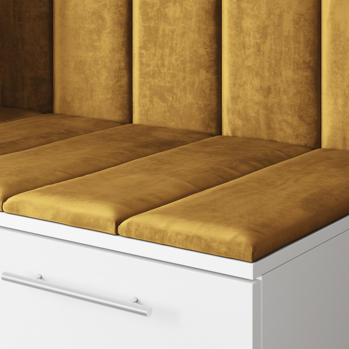 GARDEROBENSCHRANK REMA 200/240/60 cm Modern Garderobe-Set Kaschmir - Kaschmir/Gelb, Holzwerkstoff (200/240/60cm) - MASSENO