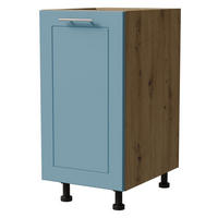 UNTERSCHRANK Bari D1D/40 Eiche Artisan / RAL 5024 pastellblau 40 / 50 / 82cm - Blau/Eiche Artisan, Holz/Holzwerkstoff (40/82/50cm) - Feldmann-Wohnen