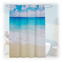 DUSCHVORHANG - Multicolor, Textil (180/0.1cm) - Relaxdays