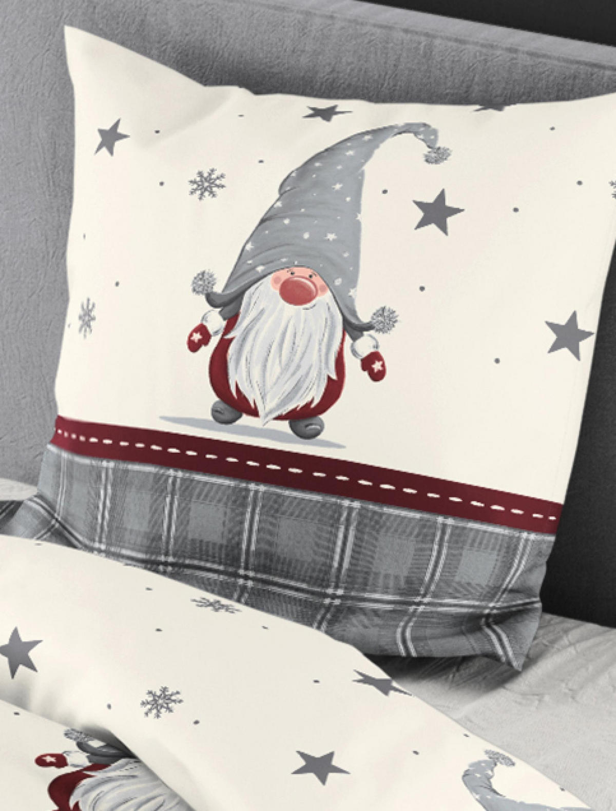 BETTWÄSCHE Biber 3743 - Weiß, Textil (135/200cm) - Bierbaum
