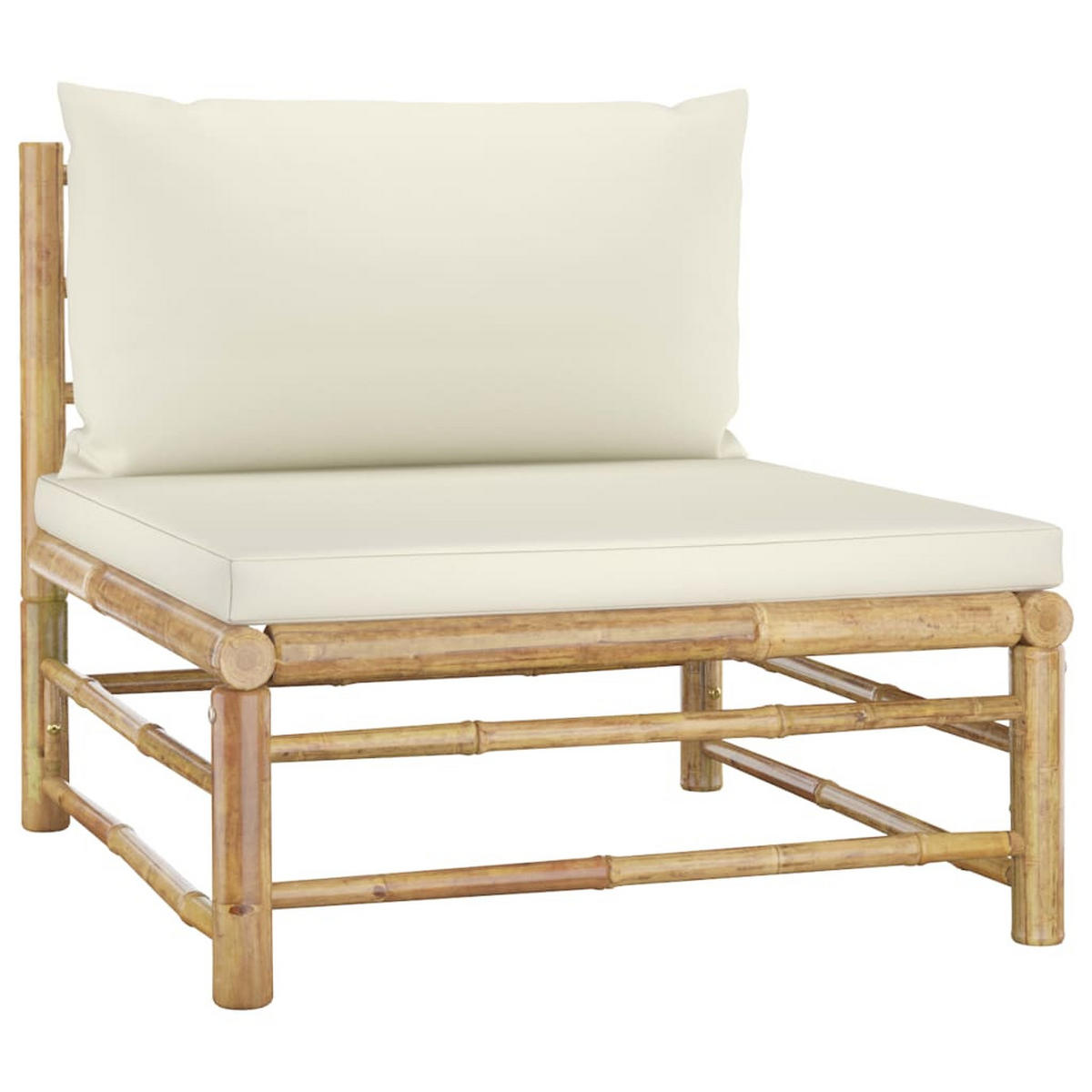 GARTENSET Renner 5-teilig - Weiß, Naturmaterialien - Nettlife