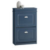 SCHUHSCHRANK Blau - Blau, Holzwerkstoff (55/83/24cm) - SoBuy