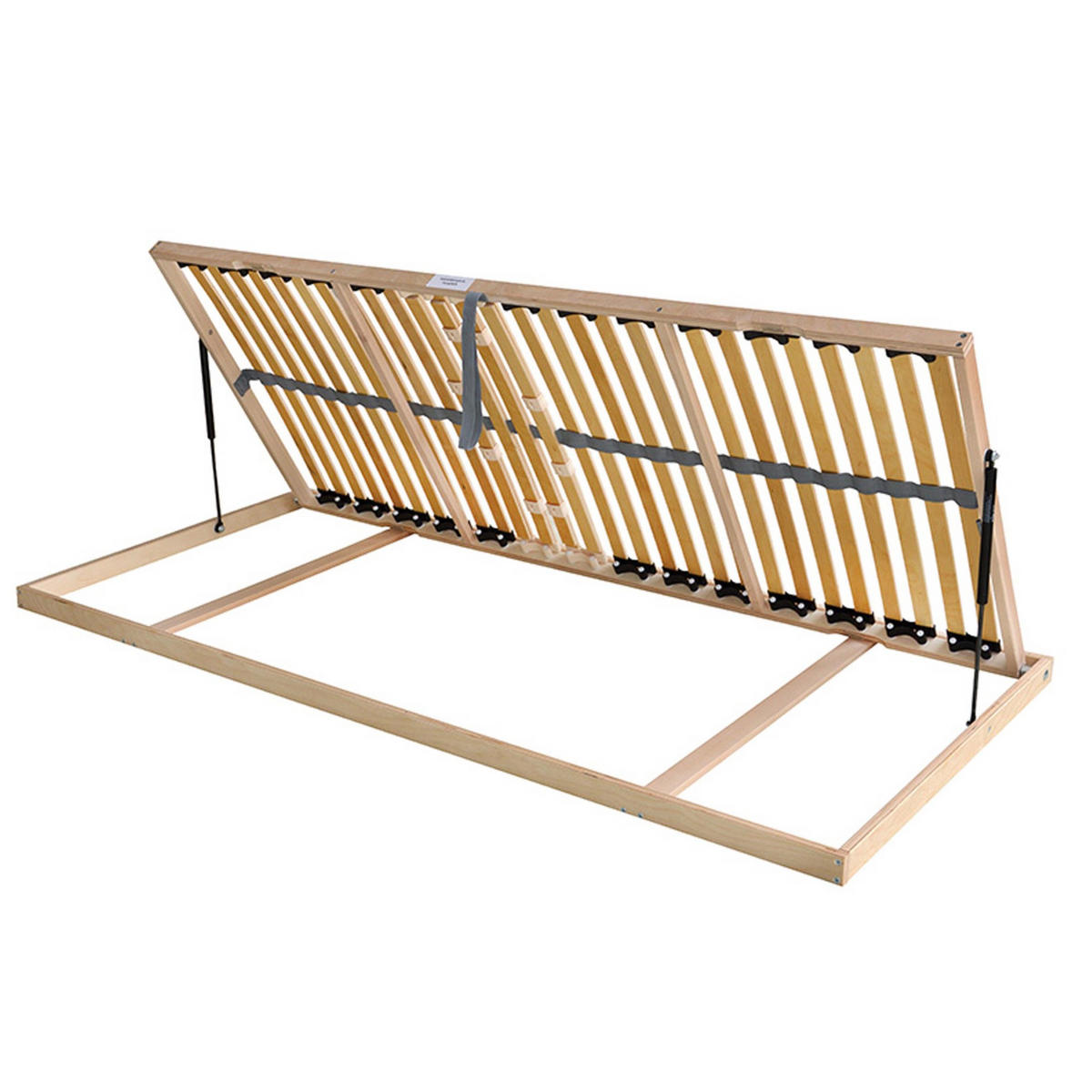 LATTENROST Madera Lattenrost für Bettkastenfunktion – 7-Zonen, 28 Federleisten, Birkenschichtholz - Weiß, Holz (80/200cm) - Betten-ABC