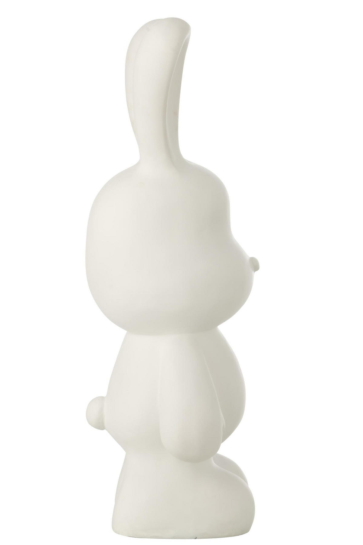 DEKOOBJEKT KANINCHEN EDDY Weiß - Weiß, Glas/Naturmaterialien (20.5/59.5/26cm) - J-Line