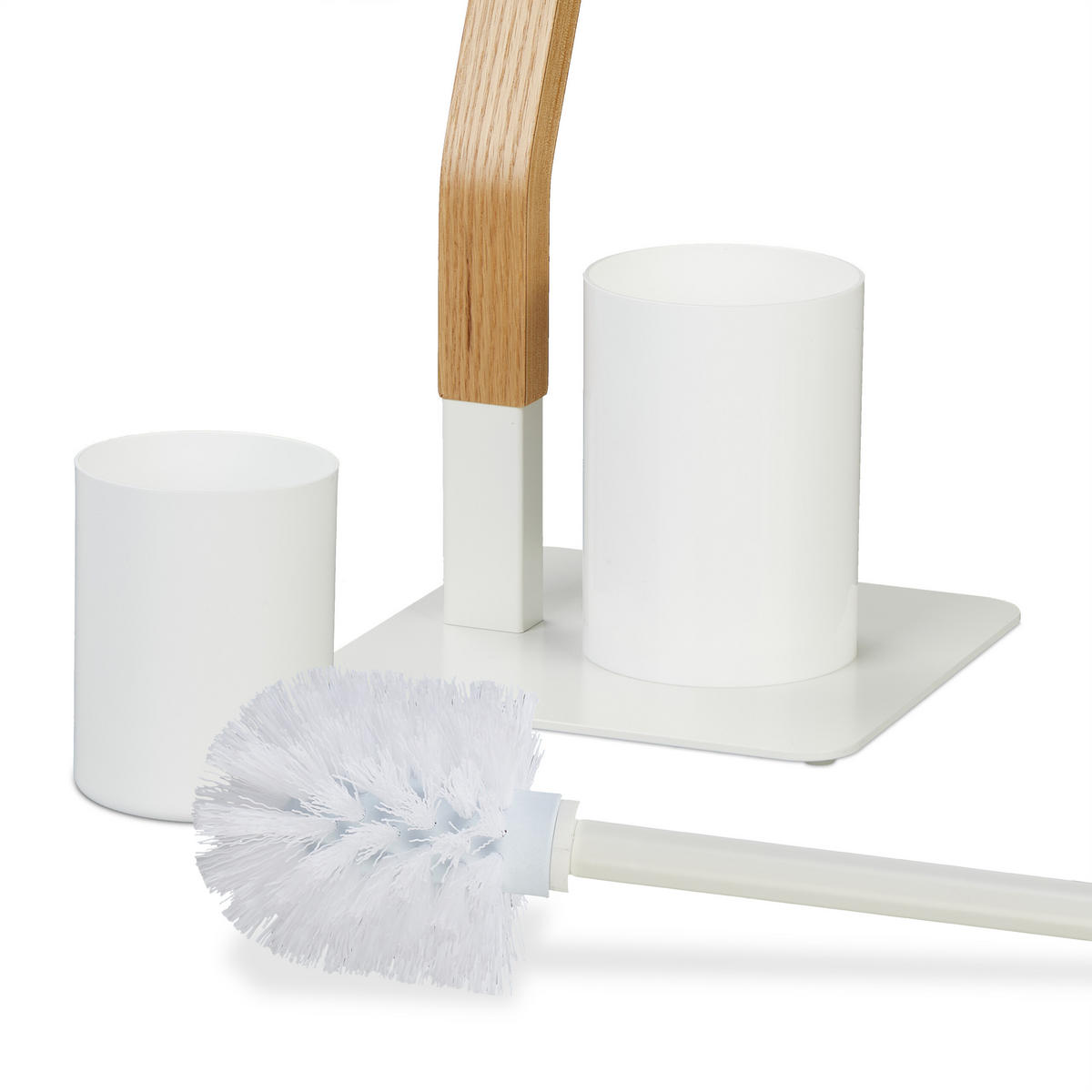 WC-GARNITUR - Multicolor, Holzwerkstoff/Kunststoff (20/76/20cm) - Relaxdays