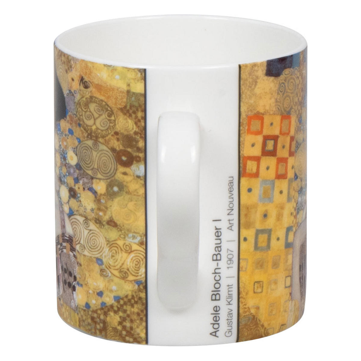 KAFFEEBECHER Adele Bloch Bauer - Gustav Klimt - Naturfarben, Keramik (0.39L) - Könitz