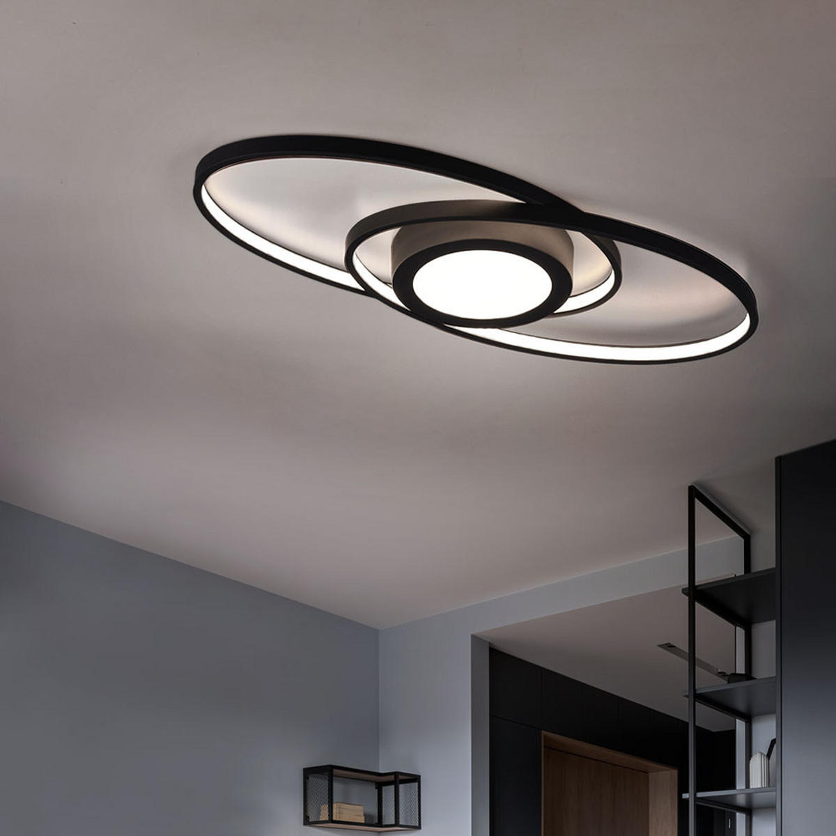 LED DECKENLEUCHTE Galaxy Anthrazit Metall - Anthrazit, Metall (23/57/4cm)