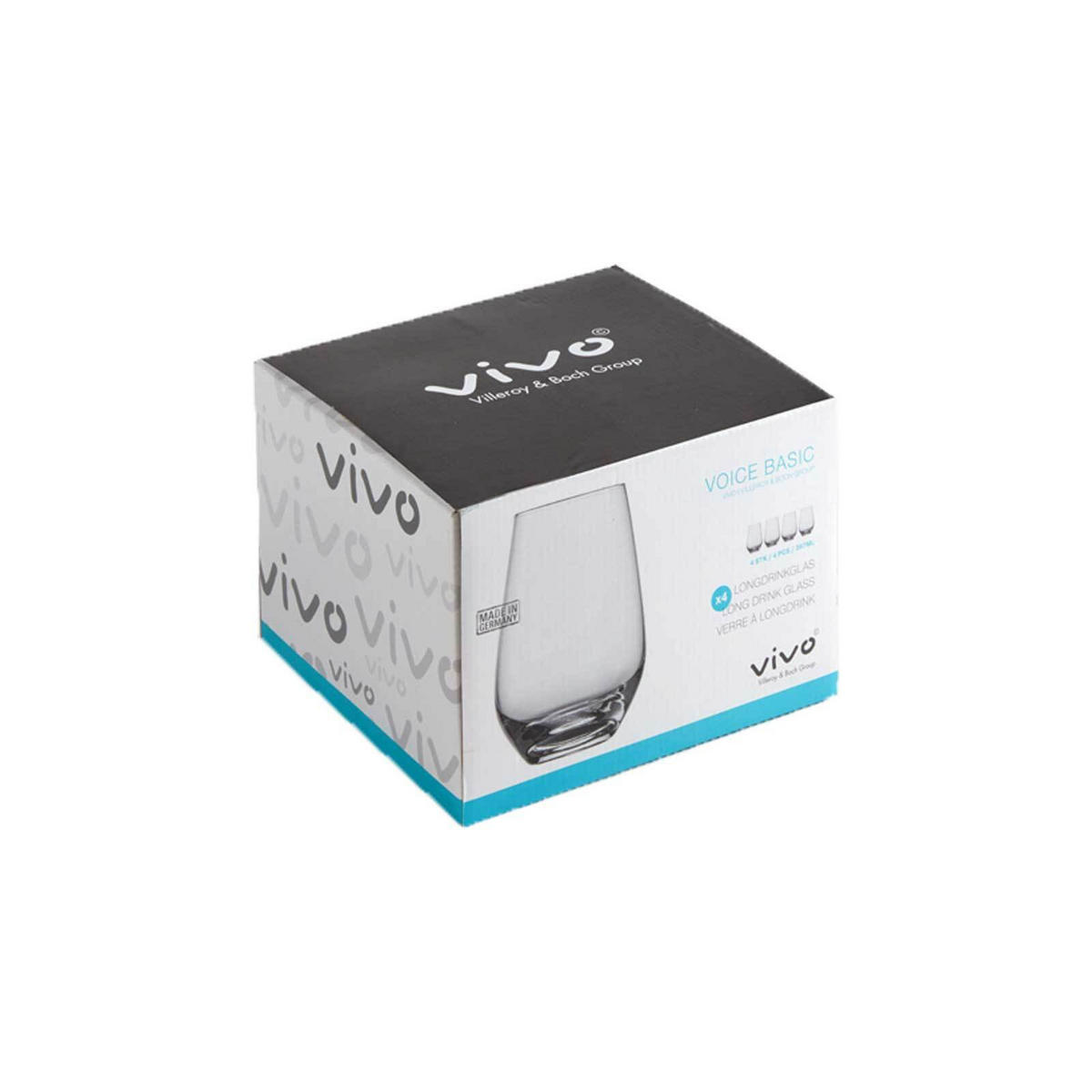 LONGDRINKGLÄSER Voice Basic transparent 397 ml 4er Set - Transparent, Glas (0.001L) - Villeroy & Boch