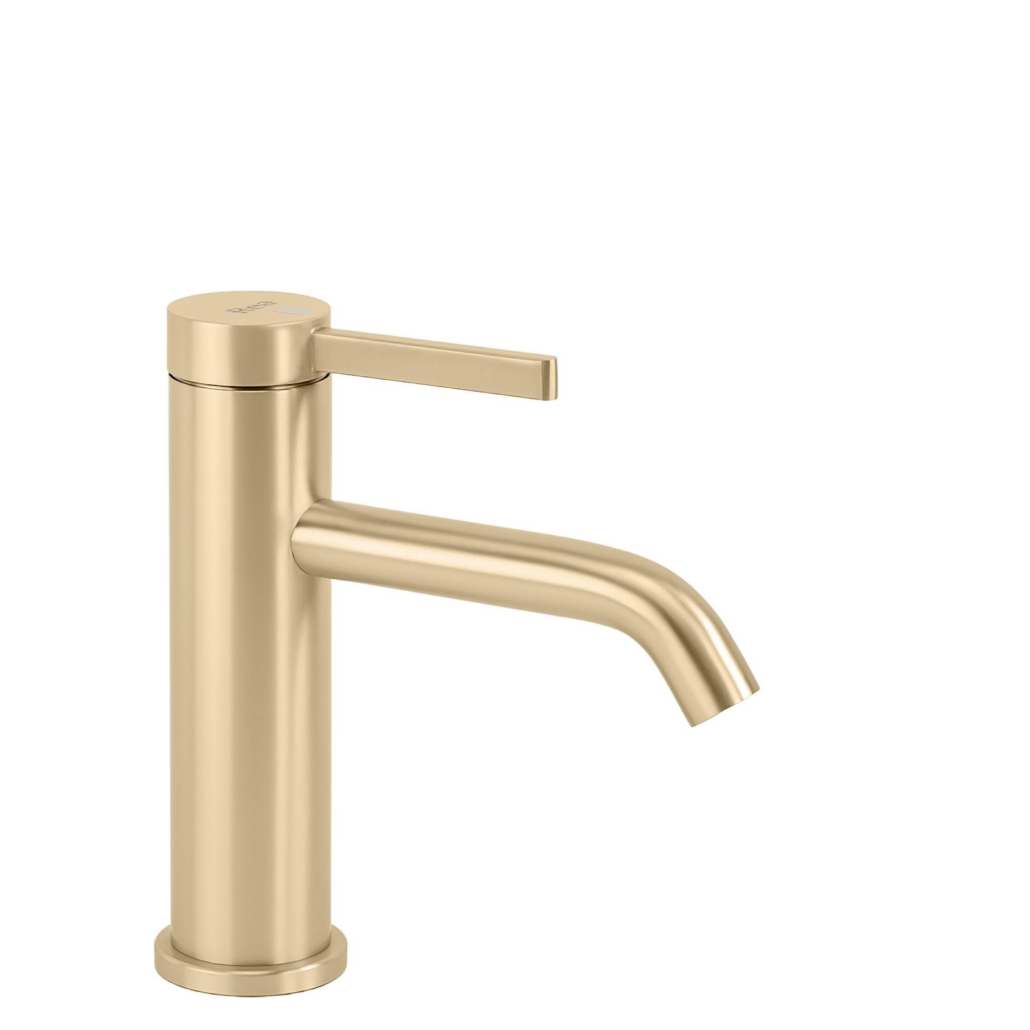 WASCHBECKENARMATUR Rea Rivo Brush Gold - Goldfarben, Metall (5/16.5/10cm) - REA