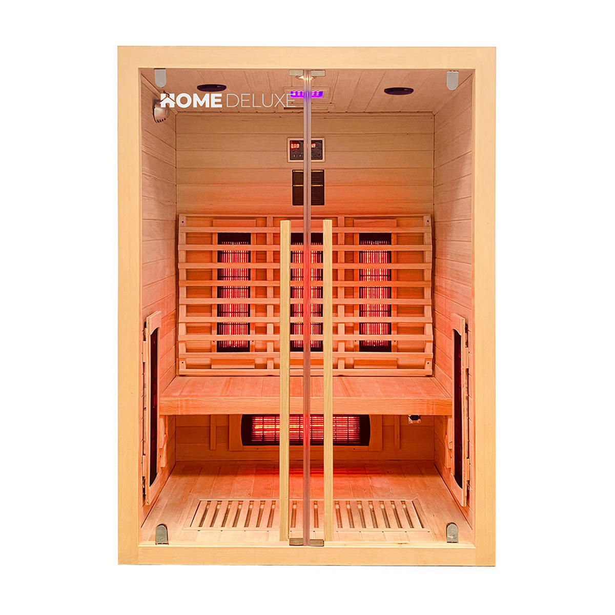 INFRAROTKABINE SONORA M - Größe: M - Naturfarben, Holz (135/190/105cm) - Home Deluxe